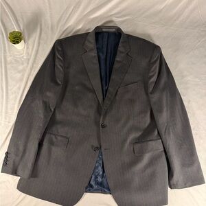 Charles Tyrwhitt Slim Fit Blazer Sport Coat Navy Wool Size 46R Super 120s